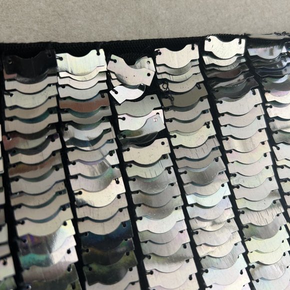 🏷️SALE🏷️Rare Topshop Armor Sequin Pelmet Skirt ASO Taylor Swift FLAWED - Picture 11 of 13